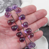 Ametyst kropla fasetowana 17x13mm [para]