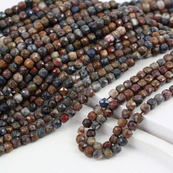 Pietersyt kostka fasetowana 4,5mm [sznur 39cm]