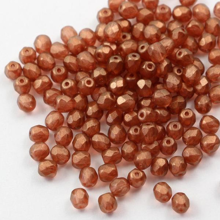 Fire Polish 4mm Crystal GT Tangerine [20szt]