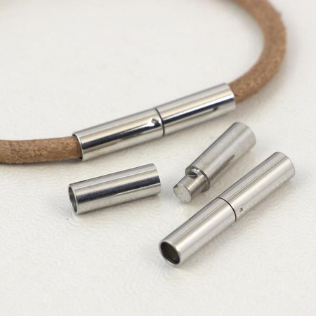 Zapięcie stal szlachetna do wklejania klik 3mm