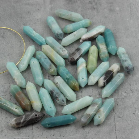 Amazonit zawieszka grot 32x9mm