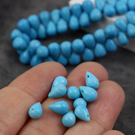 Turkus naturalny kropla 8x6mm