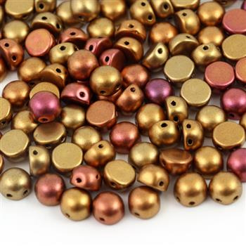 CzechMates Cabochon 6mm Ancient Gold [10szt]