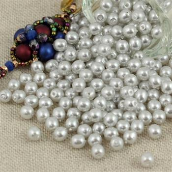 Round Beads Platinium 4mm [50szt]