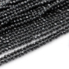 Cyrkonia kula fasetowana czarna 3mm [sznur 36cm]