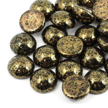 Kaboszon szklany Jet Bronze 14mm