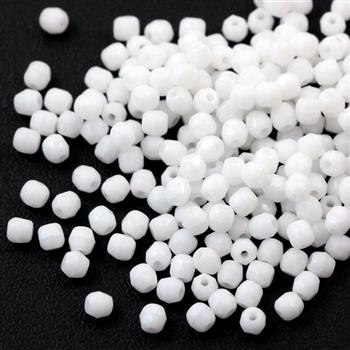 Fire Polish 3mm Chalk White [40szt]