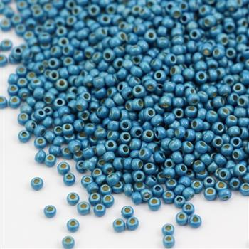 Toho Round 11/0 Permafinish - Matte Galvanized Aqua Sky [10g]