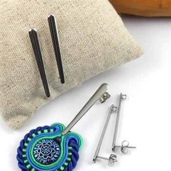 Bigle sztyfty z barankami stal szlachetna 35mm [para]