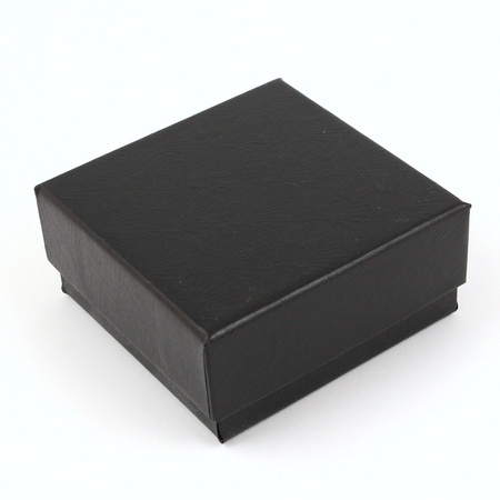 Pudełko ozdobne czarne "SHELL" 7x7x3,5cm