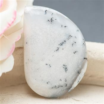 Kaboszon agat dendrytowy 35x23x6mm