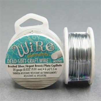 Beadsmith Drut aluminiowy BRUSHED SILVER 0,8mm/5,5m