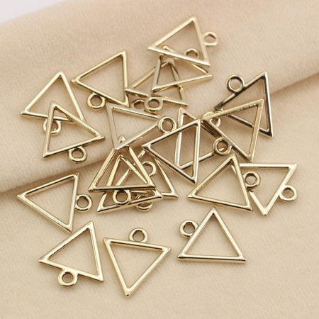 Zawieszka złoty trójkąt 20x18mm