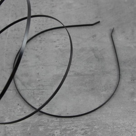 Baza opaski do włosów czarna 3mm