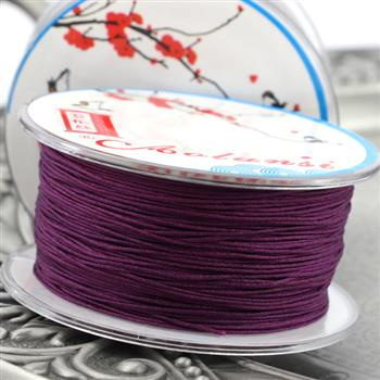 Sznurek nylonowy purpurowy 0,6mm [szpula 45m]