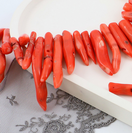 Koral pomarańczowy papryczka 35x7mm