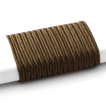 Sznurek sutasz wiskoza Pega 3mm brązowy [1 metr]