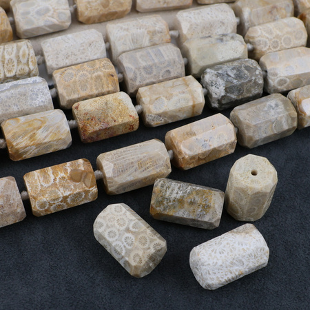 Fossil wałek fasetowany 25x18mm