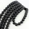 Turmalin czarny kula gładka 8mm [sznur 39cm]