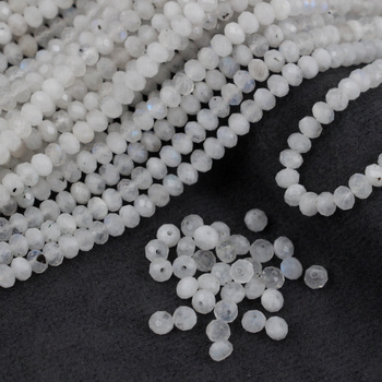 Kamień księżycowy oponka fasetowana 4x3mm [20szt]