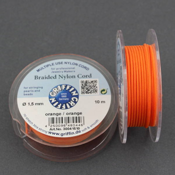 Griffin sznurek nylonowy pomarańczowy 1,5mm [1 szpula/10 m]
