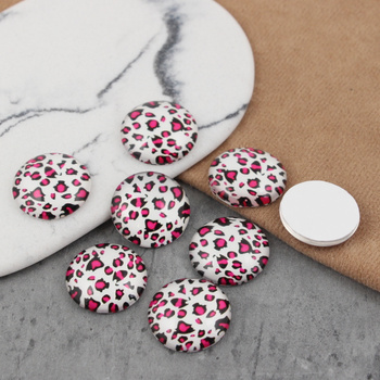 Kaboszon szklany z grafiką zwierzęcy print 20mm