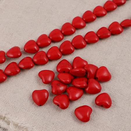 Howlit czerwony serce 12mm
