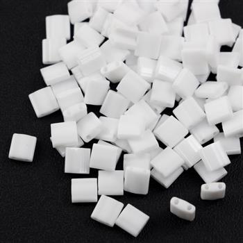 Miyuki Tila Beads 5x5x1,9mm White Opaque [30szt]