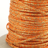 Sznurek sutasz POLSKI 3mm melanż pomarańczowy + złoty [1metr]