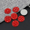 Kaboszon z żywicy druza moneta czerwona 18mm