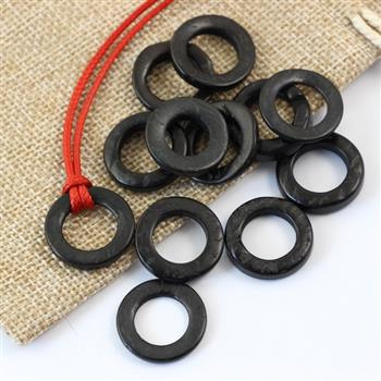 Drewno kokosowe krążek czarny 20mm