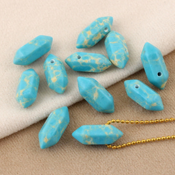 Jaspis lazurowe wybrzeże zawieszka grot 20x9mm