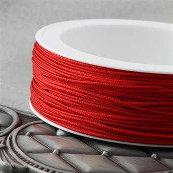 Sznurek wiskozowy czerwony 1mm Pega [1 metr]