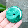 Zawieszka malachit naturalny donut 49mm