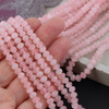 Kwarc różowy oponka fasetowana 6x5mm [sznur 39cm]