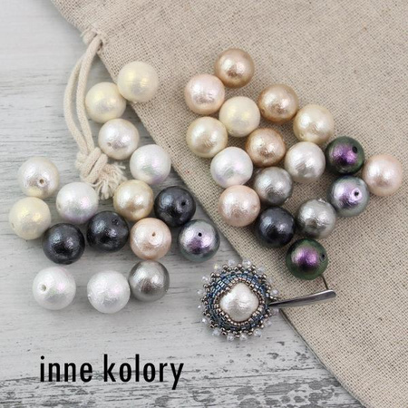 Miyuki Cotton Pearls Aqua kula 12mm