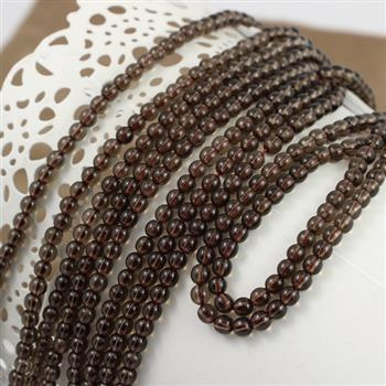 Kwarc dymny kula gładka 4mm [10szt]