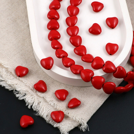 Howlit czerwony serce 12mm