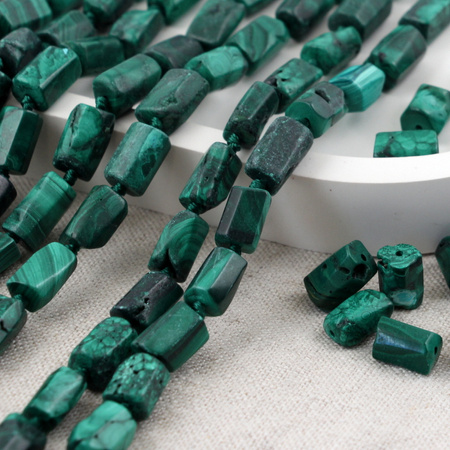 Malachit wałek 11x7mm