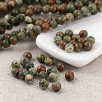 Jaspis riolit kula gładka 6mm