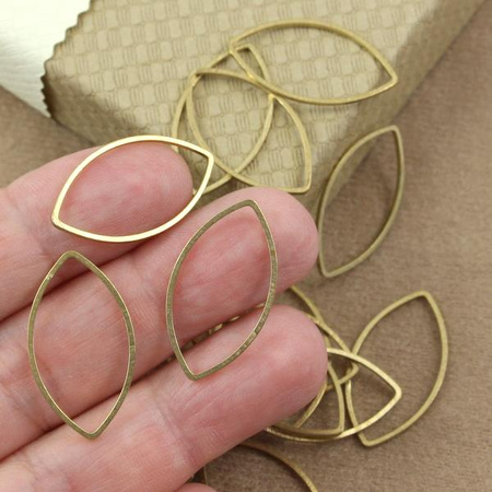 Geometrix metalowa baza wrzeciono stare złoto 25x14mm