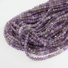 Ametyst kula fasetowana 3mm [sznur 39cm]