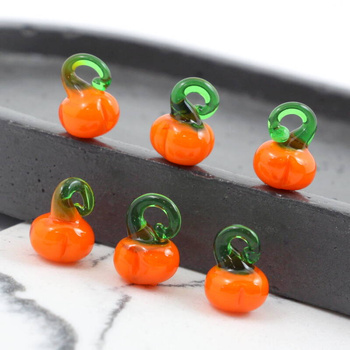 Zawieszka szklana dynia 15x10mm