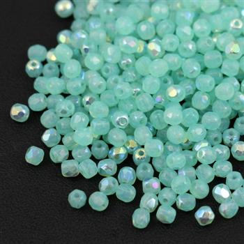 Fire Polish 3mm Aqua Opal AB [40szt]