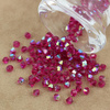 Preciosa Bicone Bead Rondelle Fuchsia AB 4mm [20szt]
