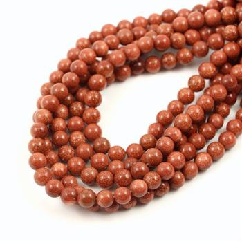 Piasek pustyni kula gładka 6mm [sznur 37cm]