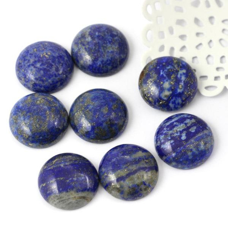 Kaboszon lapis lazuli moneta 18mm [para]