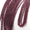 Granat oponka fasetowana 3x2mm [sznur 40cm]