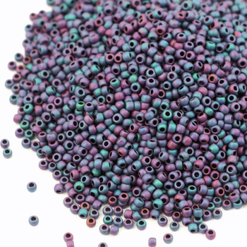 Toho Round 11/0 Matte-Color Iris - Blue [10g]