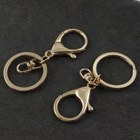 Zapięcie do breloka złote 65mm